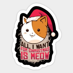 Meow Christmas Sticker